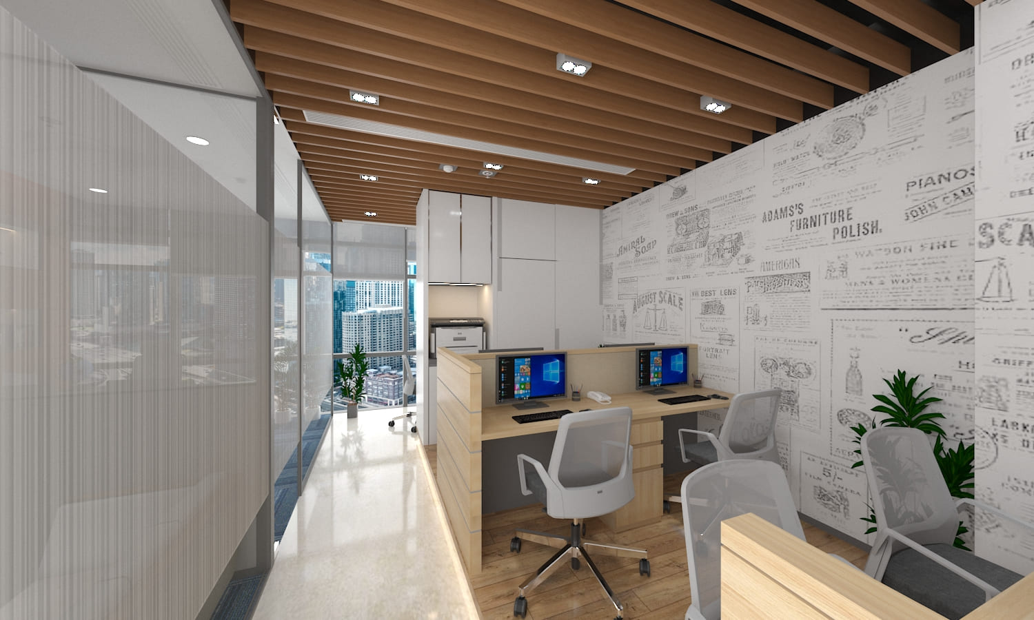 Bright Logistics Office Interior Project | Trance Interiors Image